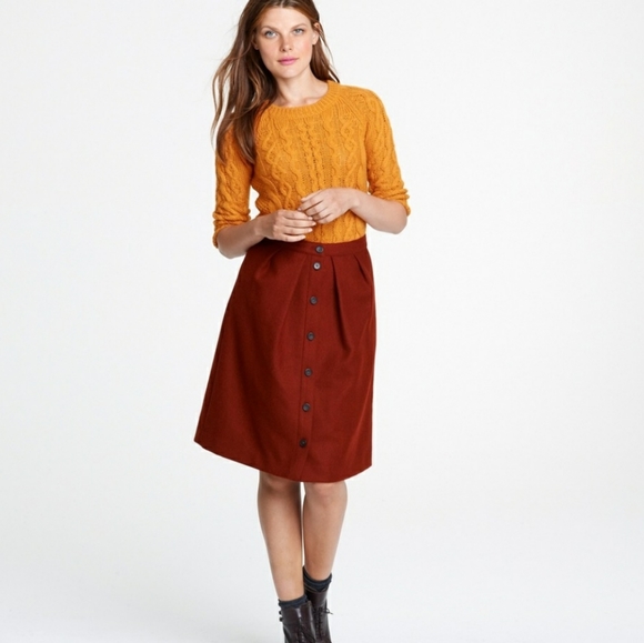 J. Crew Dresses & Skirts - {J. Crew} 100% Wool Skirt 0 Petite